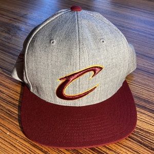 NEW Mitchell & Ness Lebron James Cleveland Cavaliers NBA Adult Snapback Hat gray